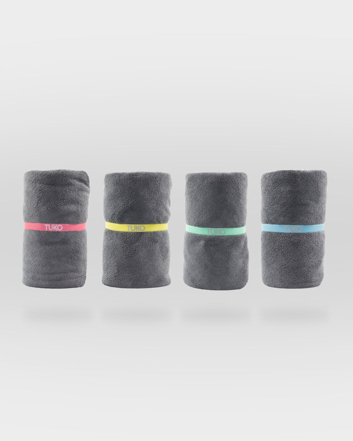 TUKO | Swim Towels | 4PK - Charcoal